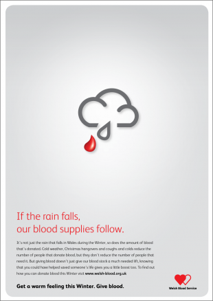 Welsh Blood Service ad 2
